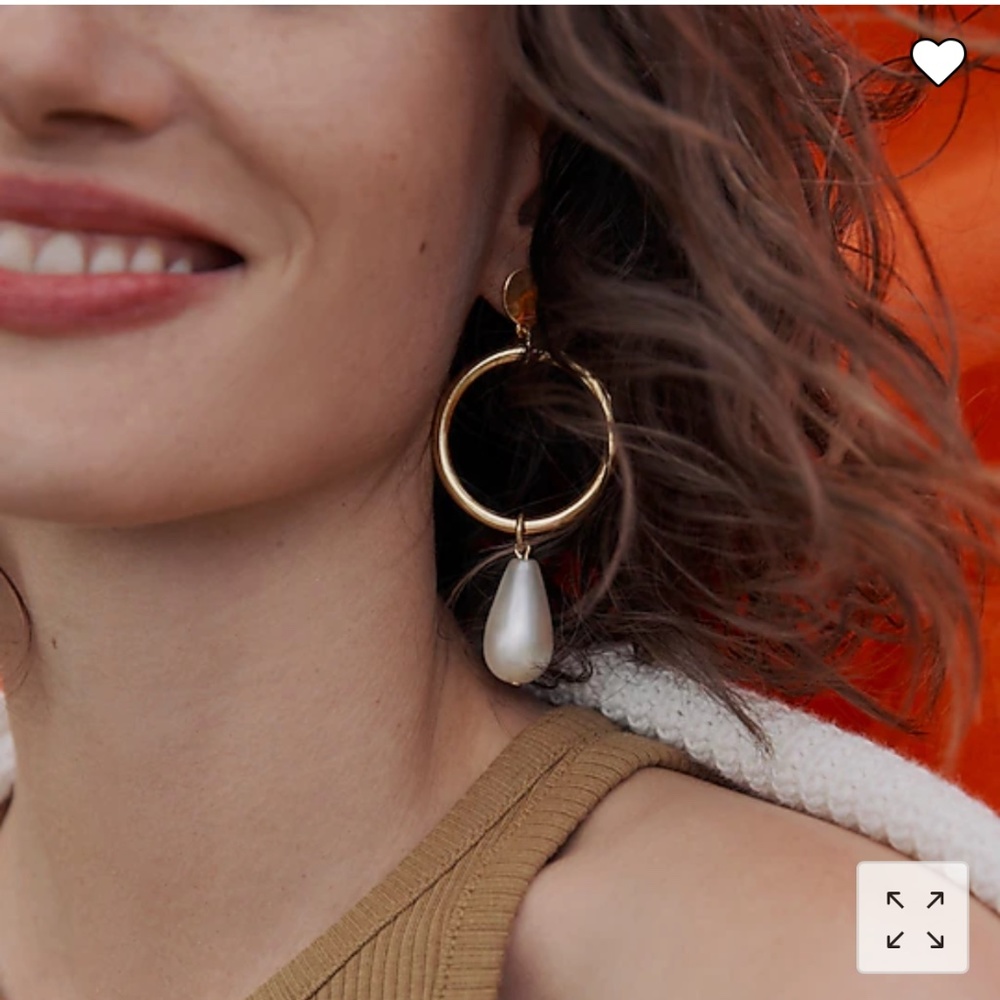 NWT J.Crew Pearl Drop Earrings